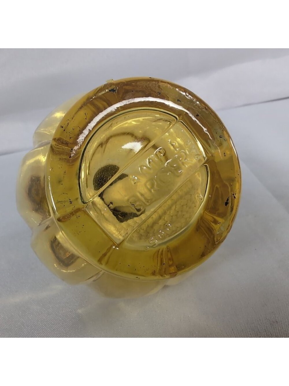 Vintage Amber Glass Lampe Berger France Catalytic Fragrance Lamp Amber Yellow - Picture 8 of 10